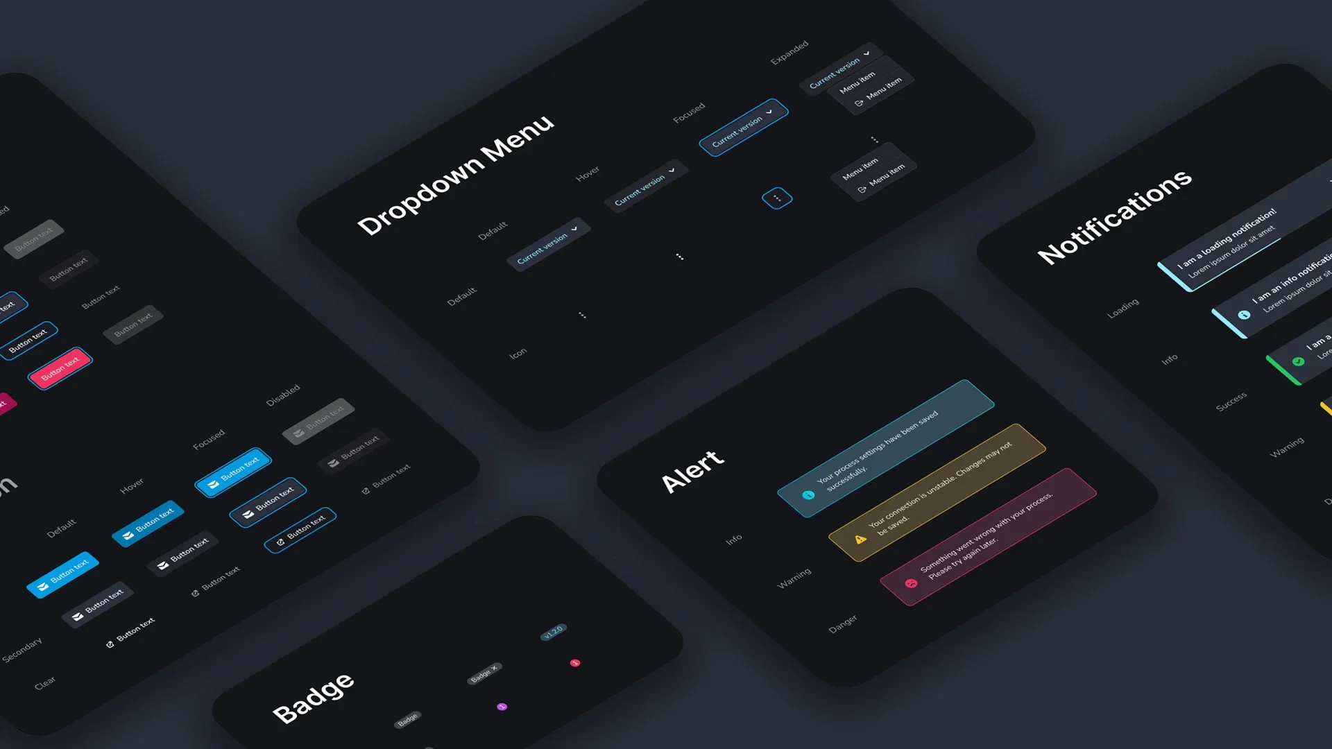 Components of the YepCode Design System